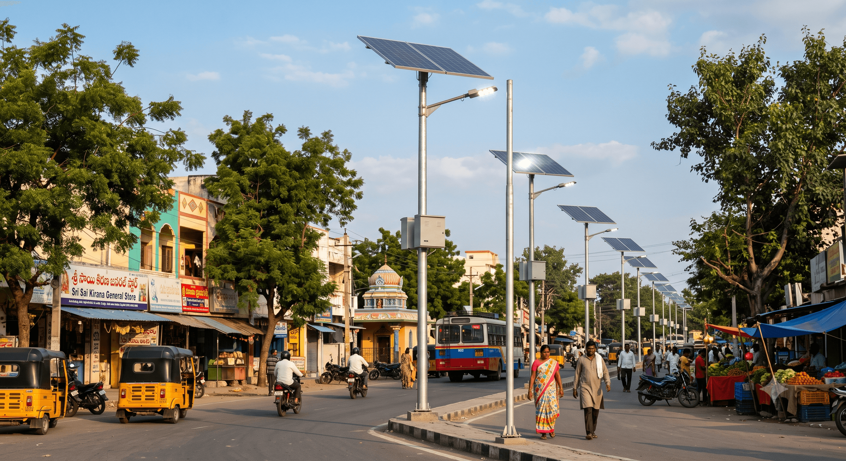 Solar Powered Street Light
